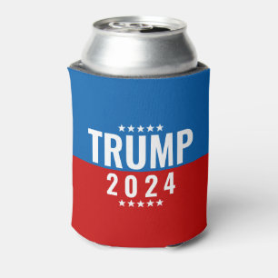 Trump 2024 Red and Blue w/Stars Can Cooler