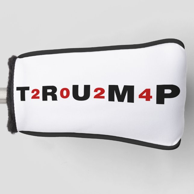Trump 2024 Red Golf Head Cover (Front)