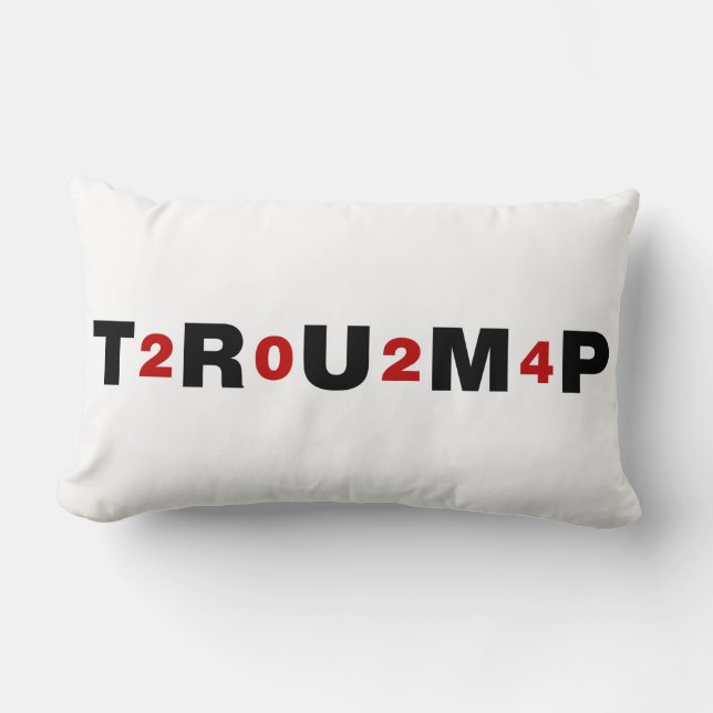 Trump 2024 Red Lumbar Pillow (Front)