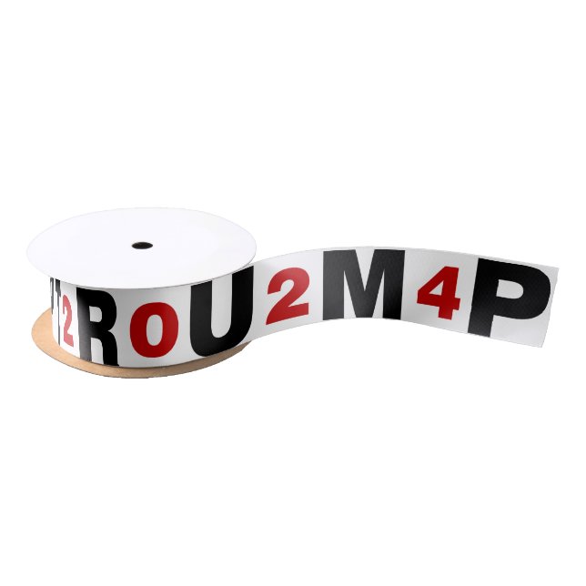 Trump 2024 Red Satin Ribbon (Spool)