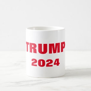 Trump 2024 Red White Cool Gift Party Favour Custom Coffee Mug