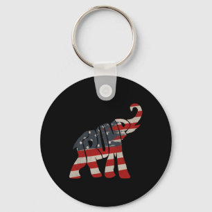 Trump 2024 Republican Elephant Trump Supporter  Keychain