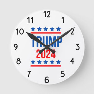 Trump 2024  round clock