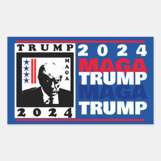TRUMP 2024 RWB STICKER