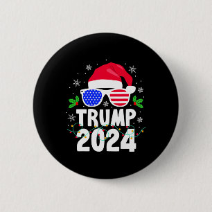 Trump 2024 Santa Usa Make Christmas Great Again Fu 2 Inch Round Button