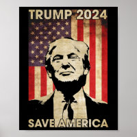 Trump 2024 Save America American Flag Election Gif