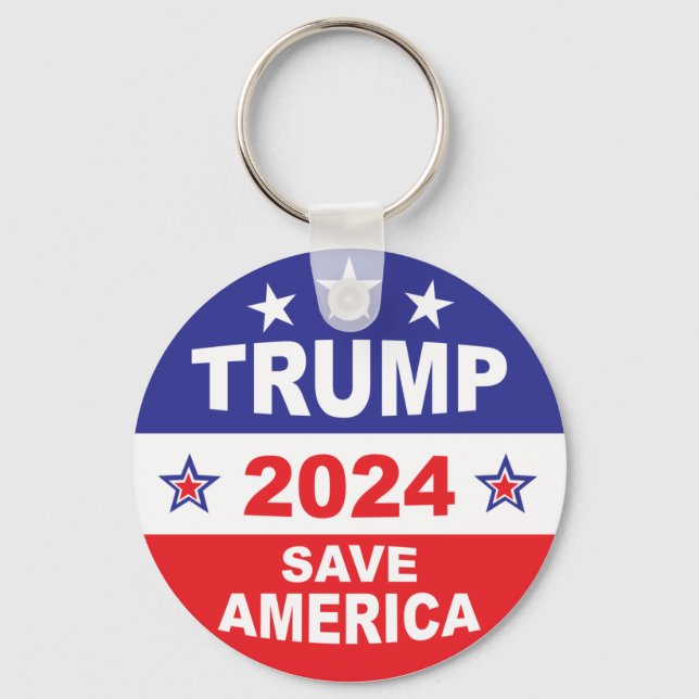 TRUMP 2024 SAVE AMERICA KEYCHAIN (Front)
