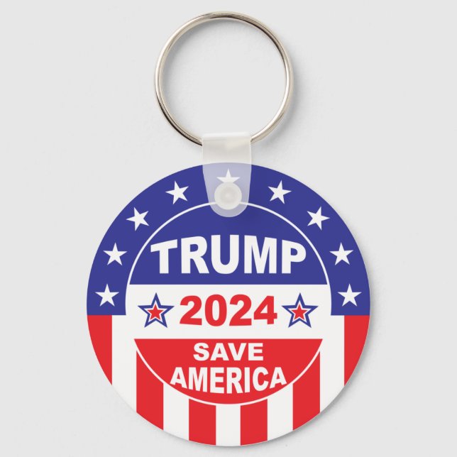 TRUMP 2024 SAVE AMERICA KEYCHAIN (Front)