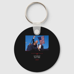 Trump 2024 Shooting At Trump Rally In Pennsylvania Keychain