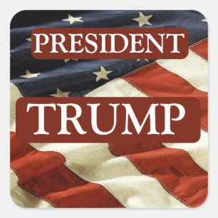 TRUMP 2024 SQUARE STICKER