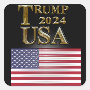 TRUMP 2024 SQUARE STICKER