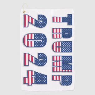 Trump 2024 Stars and Stripes Golf Towel