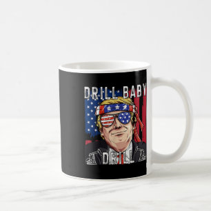 Trump 2024 Supporter Shirts Drill Baby Drill Black Coffee Mug