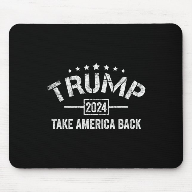 Trump 2024 Take America Back 4th Of July Election  Mouse Pad (Front)