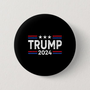 Trump 2024 Take America Back American Flag (2 Side 2 Inch Round Button