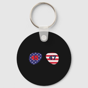 Trump 2024 Take America Back American Flag Patriot Keychain