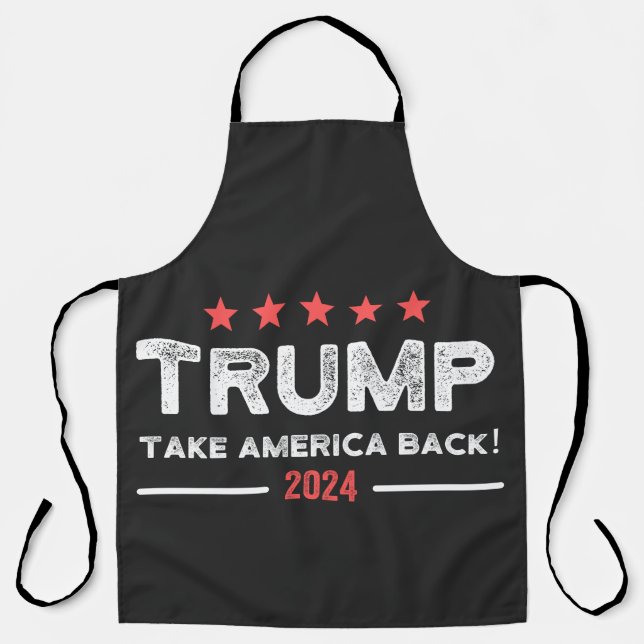 Trump 2024 Take America Back Apron (Front)