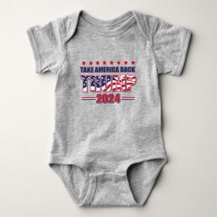 Trump 2024 Take America Back Baby Bodysuit