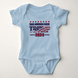 Trump 2024 Take America Back Baby Bodysuit