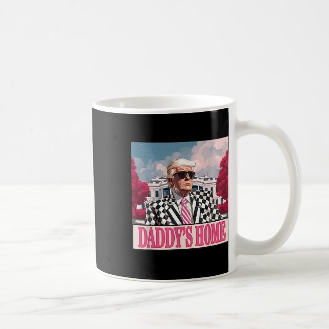 Trump 2024 Take America Back Daddy's Home Trump Pi Coffee Mug (Right)