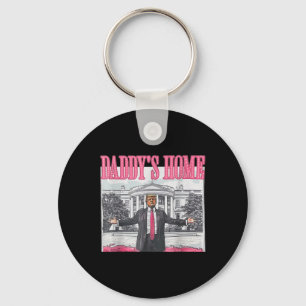 Trump 2024 Take America Back Daddy's Home Trump Pi Keychain