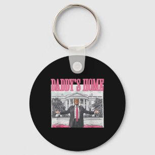 Trump 2024 Take America Back Daddy's Home Trump Pi Keychain