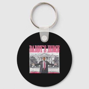 Trump 2024 Take America Back Daddy's Home Trump Pi Keychain