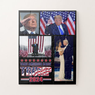 Trump 2024 Take America Back Jigsaw Puzzle