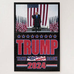 Trump 2024 Take America Back Jigsaw Puzzle