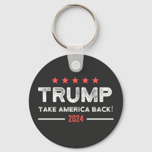 Trump 2024 Take America Back Keychain