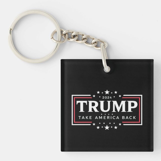 Trump 2024 Take America Back  Keychain (Front)