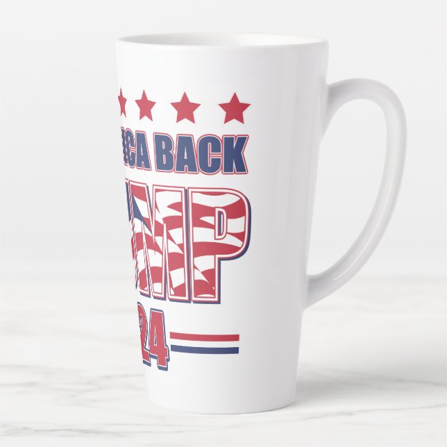 Trump 2024 Take America Back Latte Mug (Right)