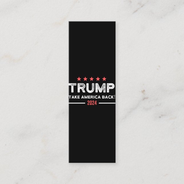 Trump 2024 Take America Back Loyalty Card (Front)