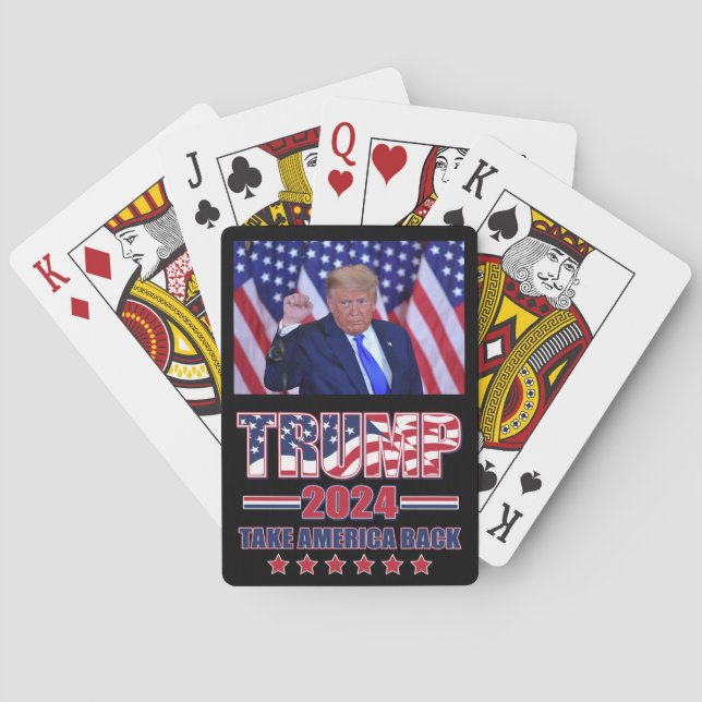 trump 2024 Take America Back Playing Cards (Back)