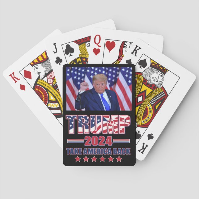 Trump 2024 Take America Back Playing Cards (Back)