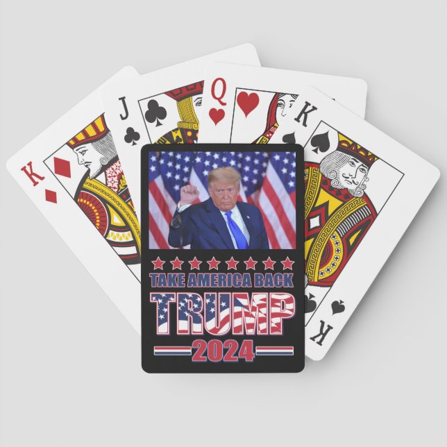 Trump 2024 Take America Back Playing Cards (Back)