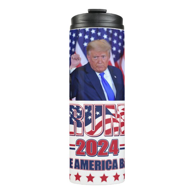 Trump 2024 Take America Back Thermal Tumbler (Front)