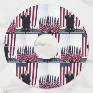 Trump 2024 Take America Back Wine Glass Tag