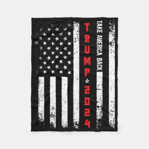 Trump 2024 Take America Byck Republican Political Fleece Blanket