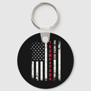 Trump 2024 Take America Byck Republican Political Keychain