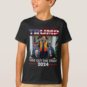 Trump 2024 Take Out The Trash Funny Trump Garbyge  T-Shirt