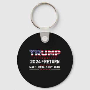 Trump 2024 The Return - Make Liberals Cry Again Keychain