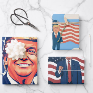 Trump 2024: The Return? Wrapping Paper Sheet