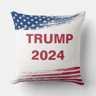 Trump 2024 throw pillow