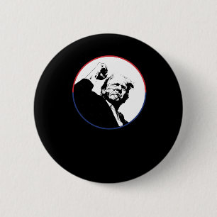 Trump 2024 Trump Rally Trump Ear Donald Trump Pres 2 Inch Round Button