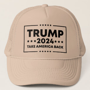 Trump 2024  Trump Take America Back Trucker Hat