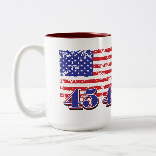 Trump 2024 Two-Tone coffee mug (Left)