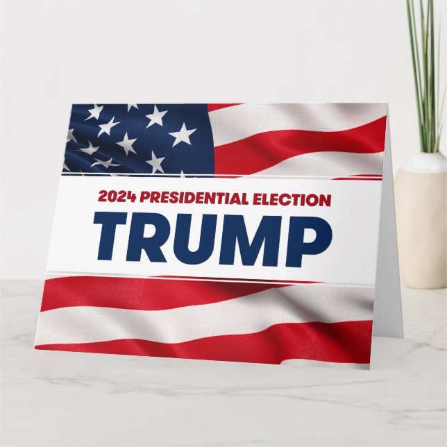 TRUMP 2024 US Presidential Election Card (Front)