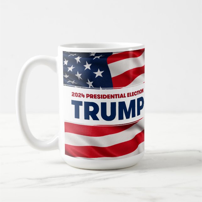 TRUMP 2024 US Presidential Election Coffee Mug (Left)