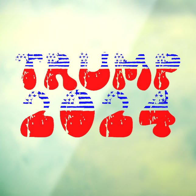 Trump 2024 USA Election Retro Window Cling (Sheet 3)